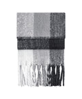 Fluffy check scarf