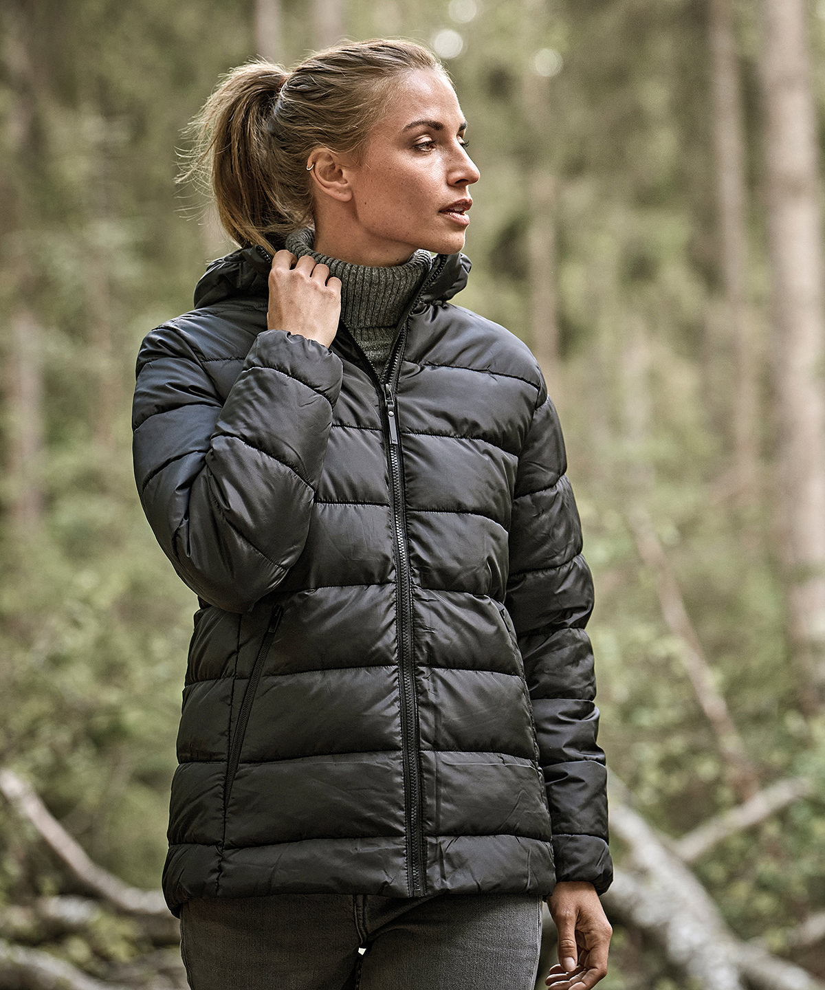Women’s lite hooded jacket (9647)