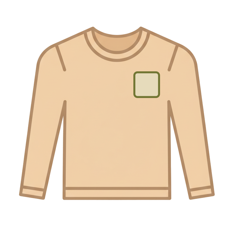 Printed Chest Logo only (max 100x100mm) from £1.45-£3.50 [no other print on garment]