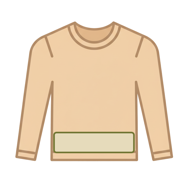 Printed Hemline - (max. 400x100mm) from £1.60-£3.80