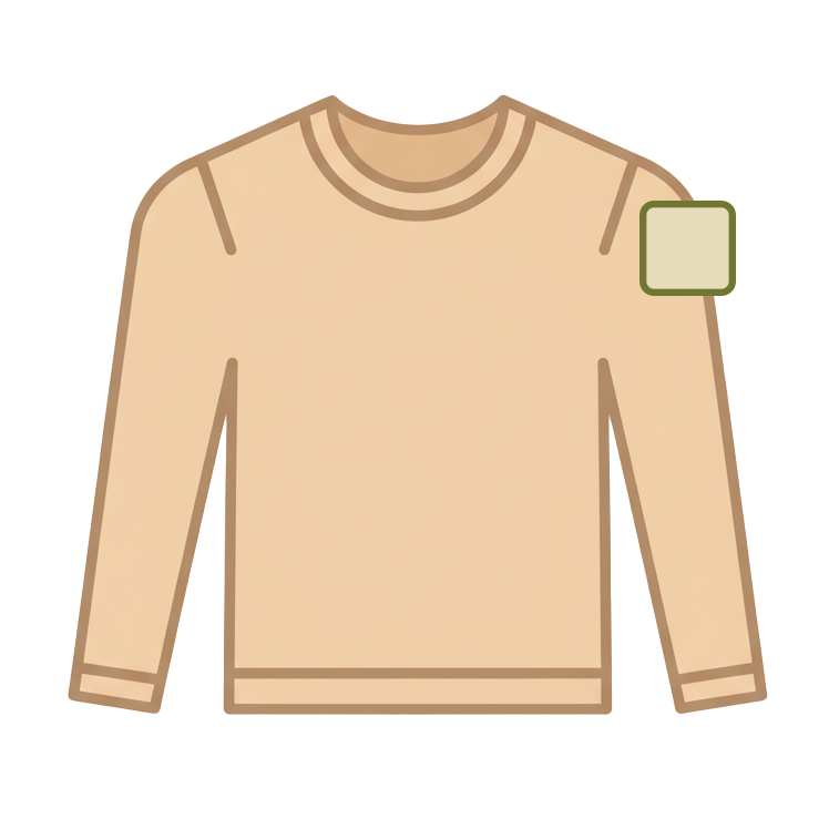 Printed Sleeve Logo - small (max. 100x100mm) from 85p-£2.75